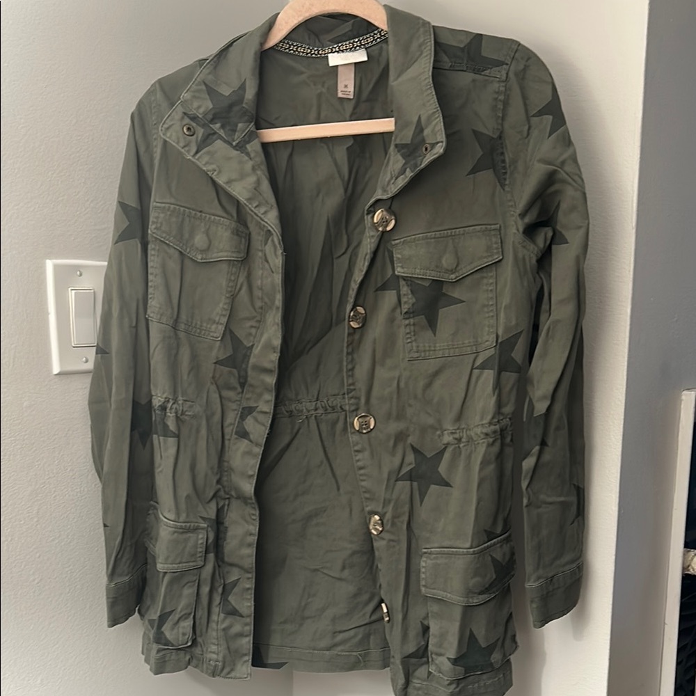 Knox Rose Green Utility Jacket with Adjustable Waist
